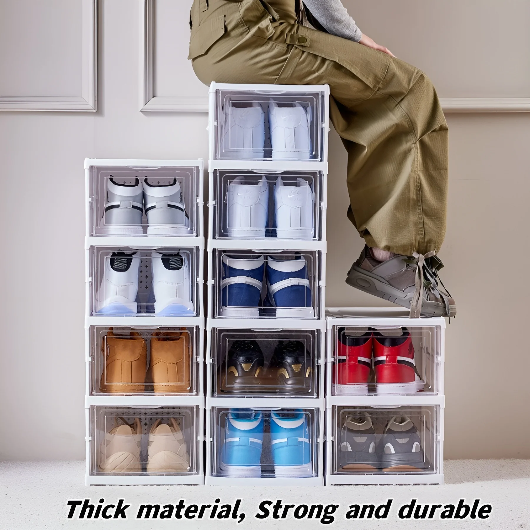 Sneaker Care Shoe Box - 6 camadas caixa de sapatos dobrável