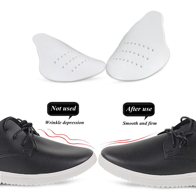 2 pçs sapato de couro toe caps - Sneaker Care Crease Protector avaliação e preço
